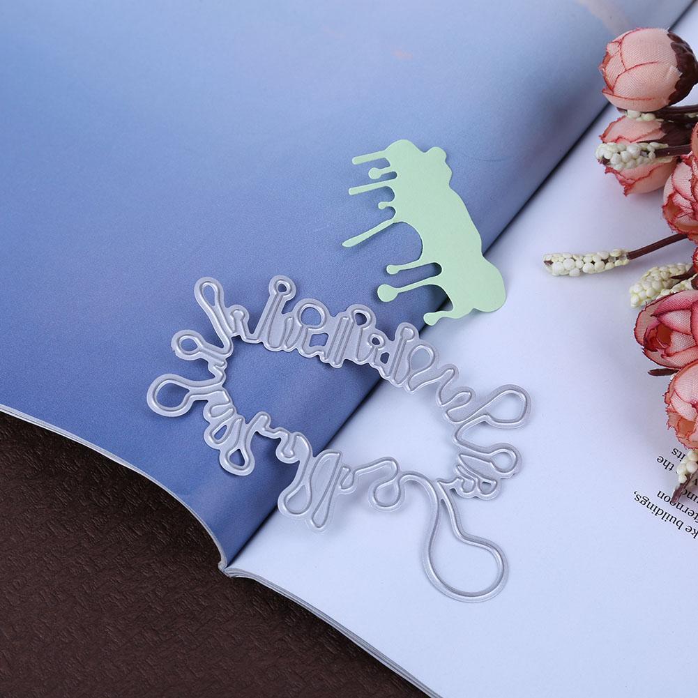 3pcs/set Blood Drop DIY Stencil Embossing Scrapbook Craft Metal Cutting Die