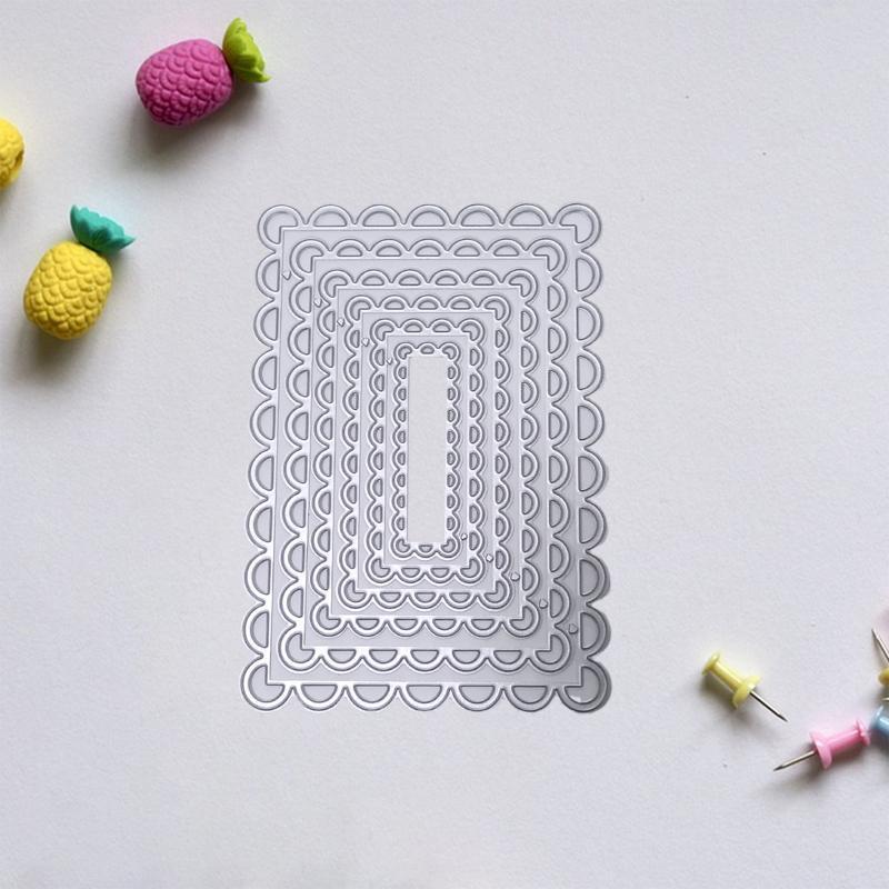 Rectangle Frames Metal Cutting Dies Stencil DIY Scrapbooking Album Paper Card