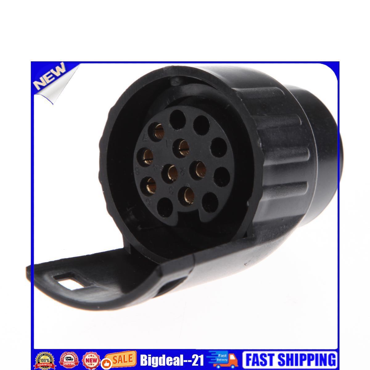 Converter 13 Pin Trailer Caravan Plug Adapter To 7 Pin Towbar Socket