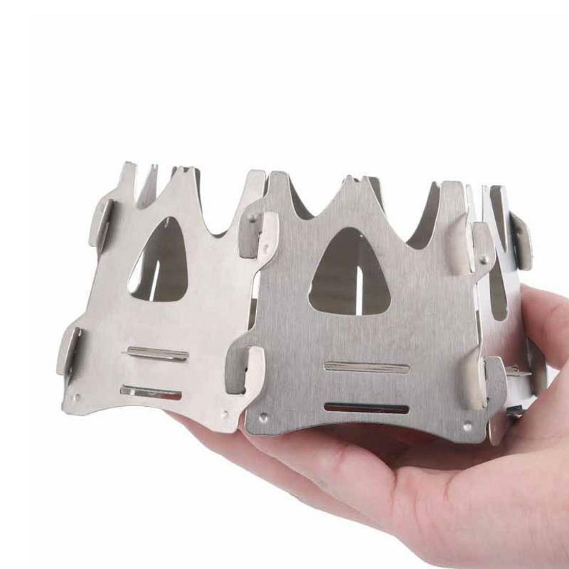 Folding Wood Stove Portable Camping Stove for Outdoor Picnic Hiking Cooking