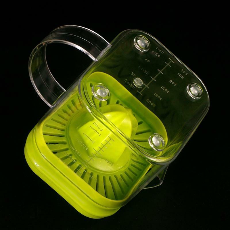 Orange Juicer Lemon Manual Hand Squeezer with Built-in Measuring Cup Grate Gift