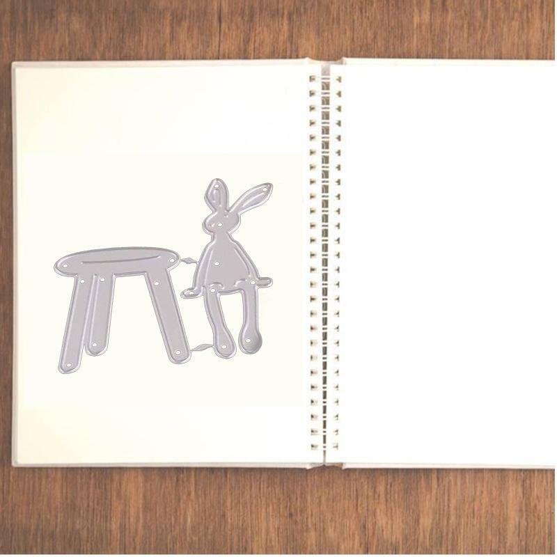 Bunny Rabbit Metal Cutting Dies Scrapbooking Stencil Die Cuts Card Embossing DIY