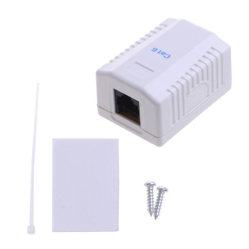 RJ45 Cat6 Keystone Jack Insert, 8P8C Punch Down Keystone Jack Adapter, White