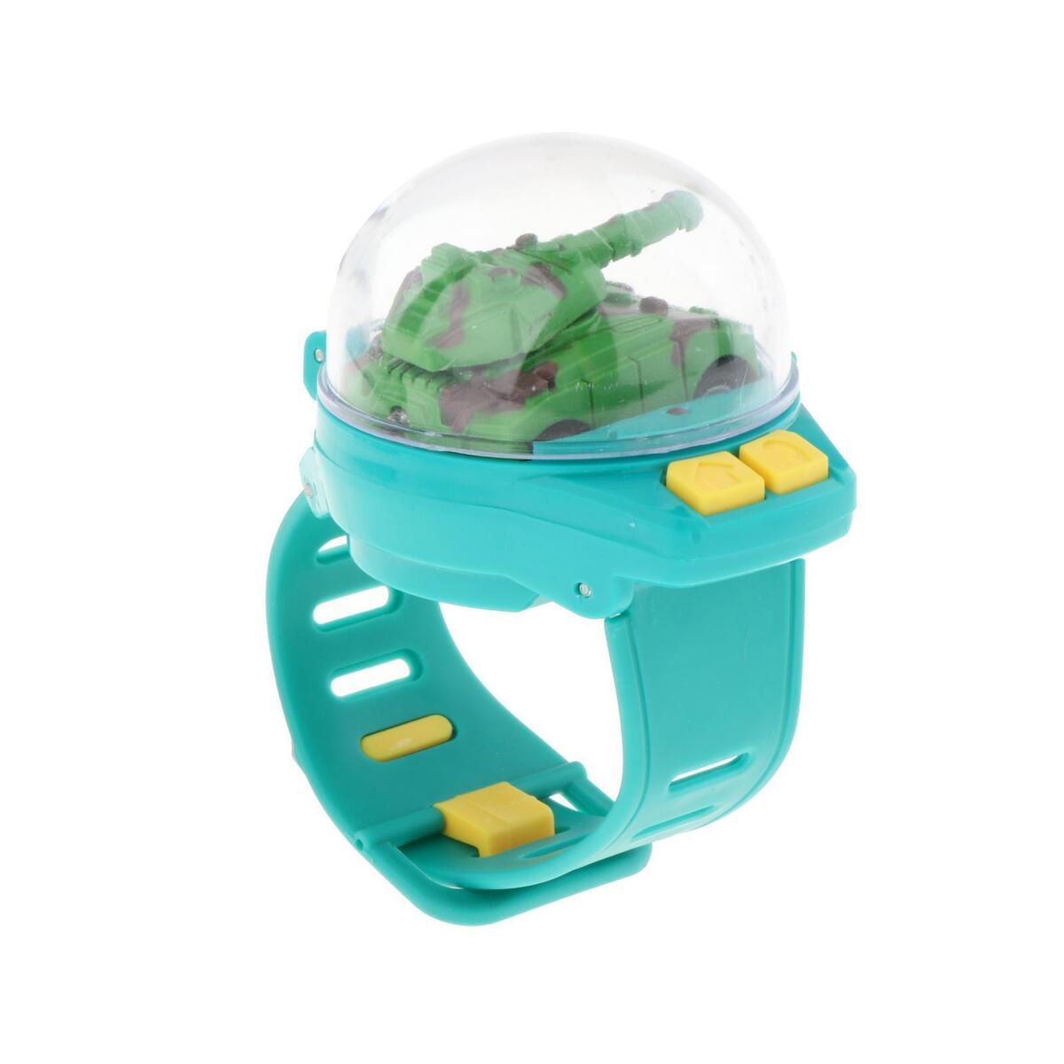2pcs 2.4G Mini Cartoon RC Small Car Analog Watch for Toddlers Children Gift