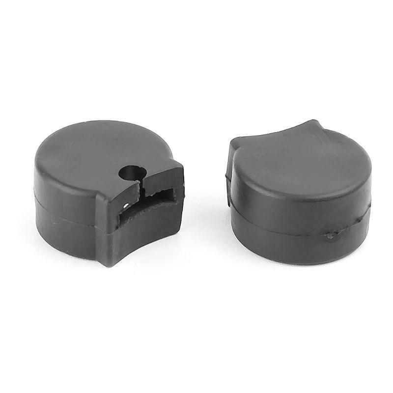 Black Rubber Clarinet Thumb Rest Cushion Guard Case, 5 Pcs/set