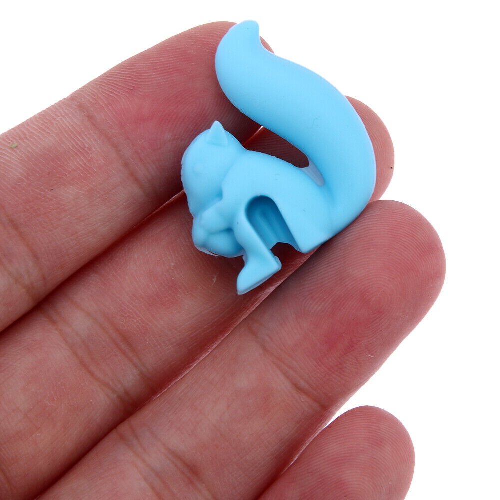 5pcs Silicon Squirrel Suction Cup Wine Glass Recognizer Label Marker