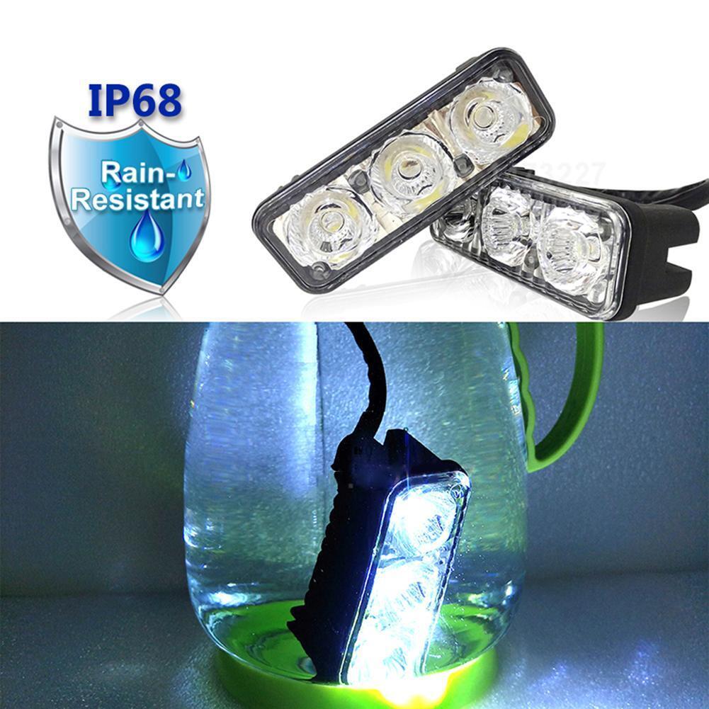 CNSUNNYLIGHT 1Pair Waterproof Car LED DRL Driving Daytime Running Lights
