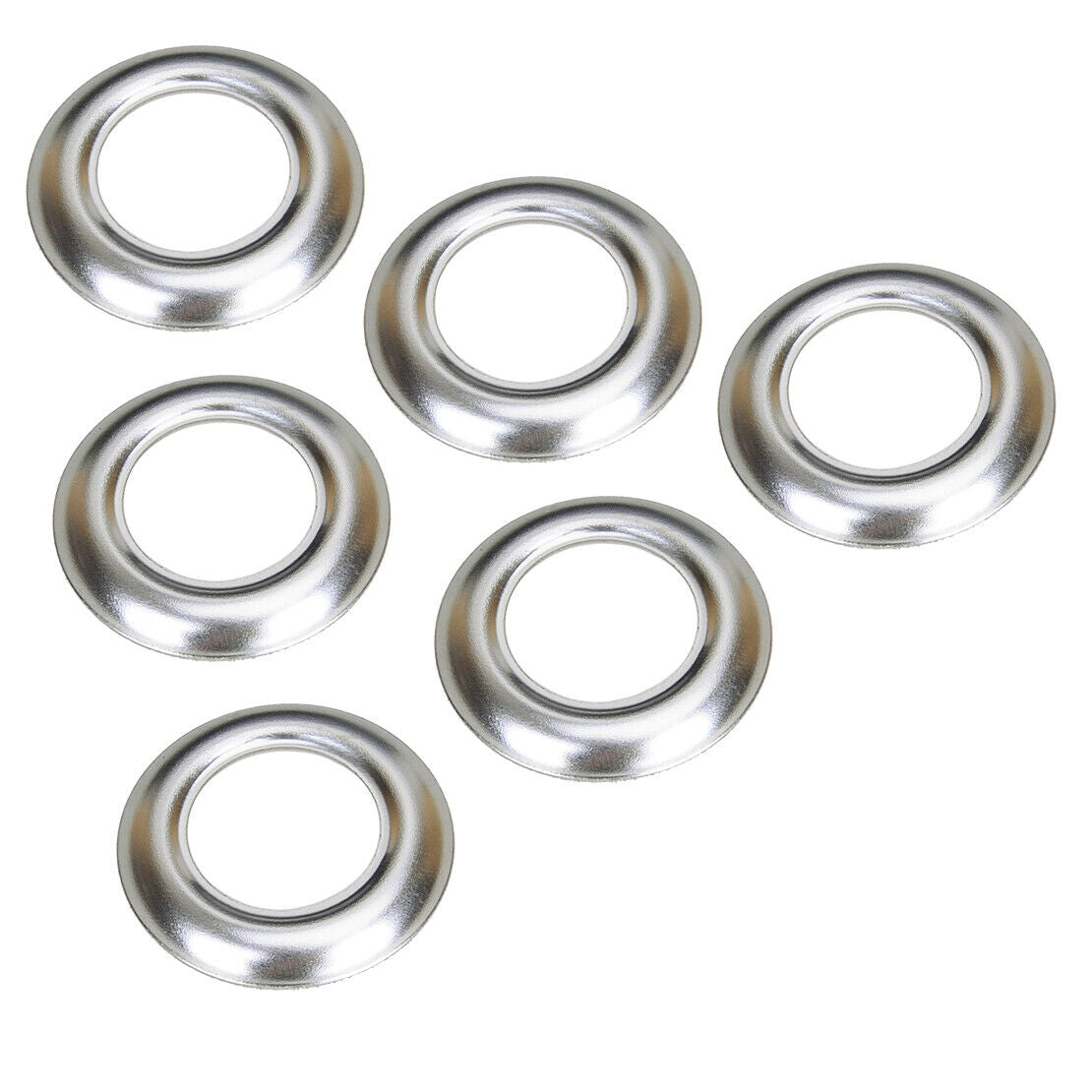 50Pcs 3/4" Round Chrome Bezels Fit For Truck Trailer Led Marker Light Cover Use