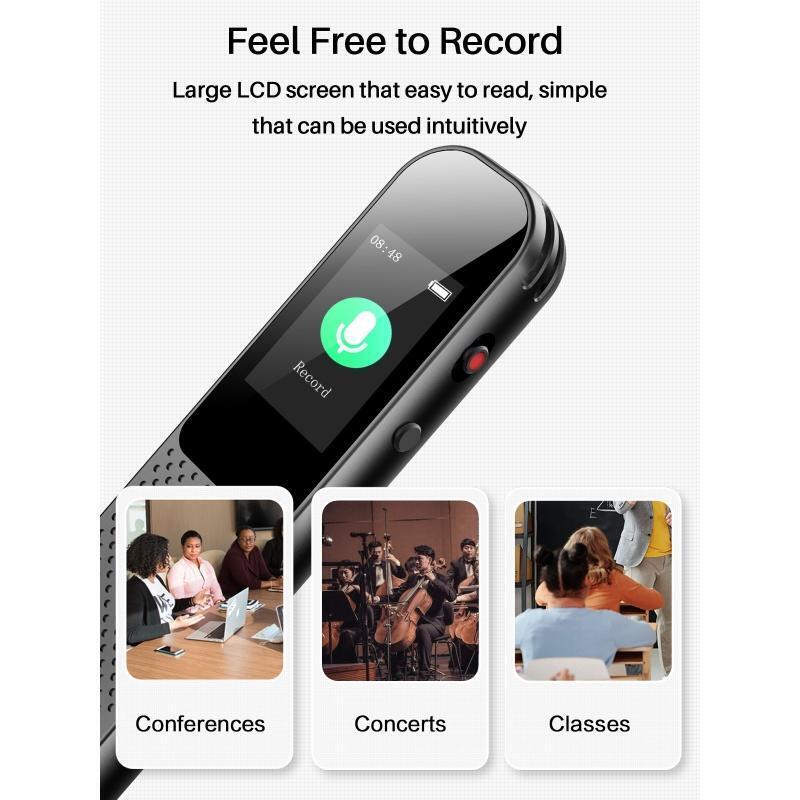 Mini Voice Recorder 3-in-1 Voice Recording Device for Lecture Meeting Durable