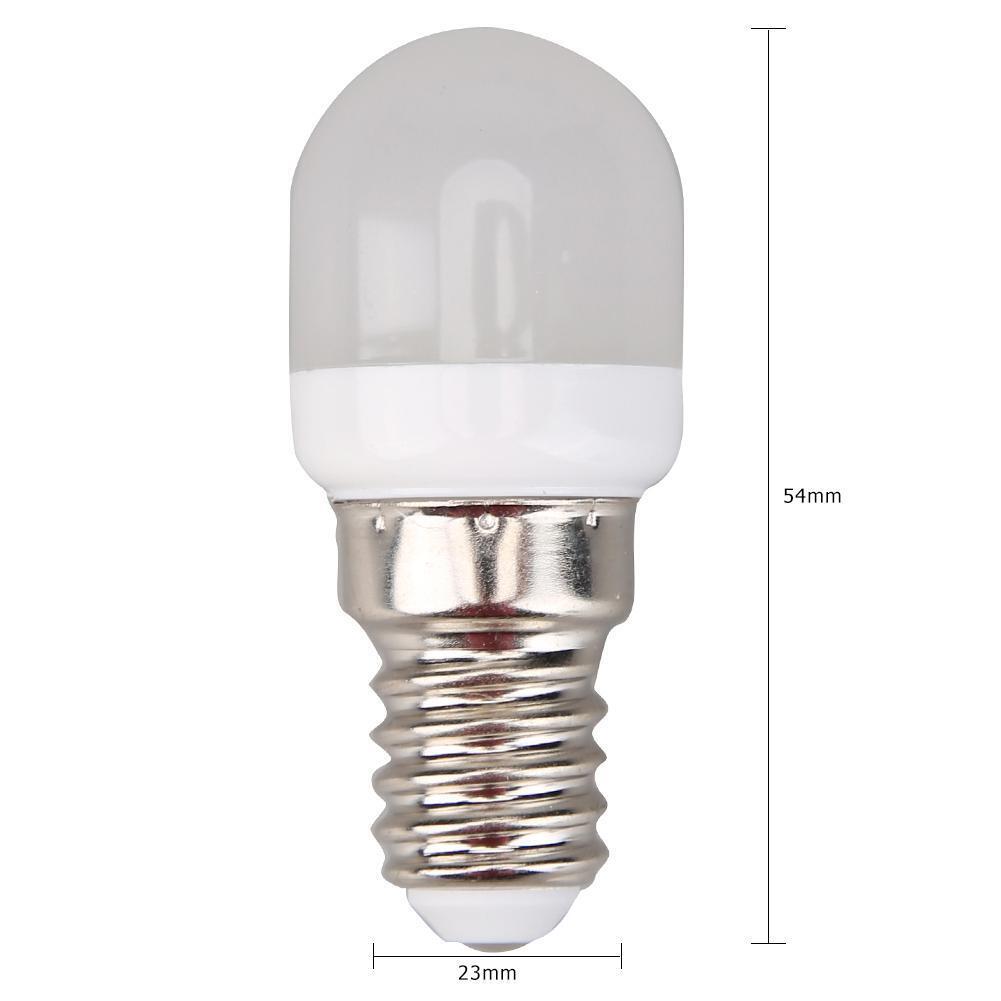 E14 Mini Refrigerator Light AC220-240V 2W Freezer LED Lamp Bulb (Cool White