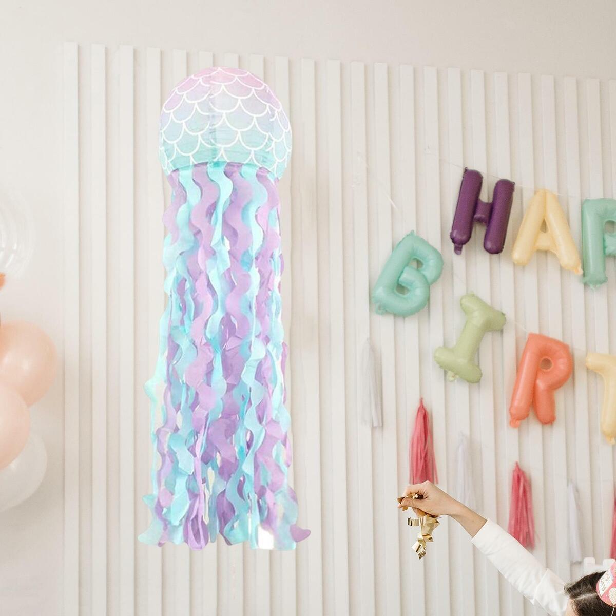 Paper Lanterns Ornament Mermaid Bedroom Accessories for Birthday