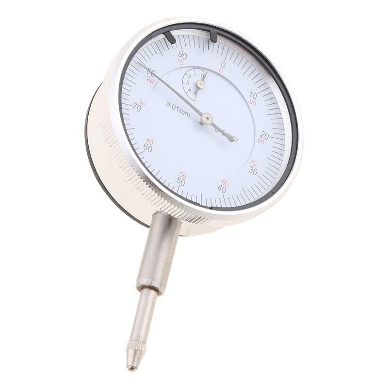 0-5mm/0.01mm Dial Indicator Gauge Meter with Lug Back Precise Micrometer Tool