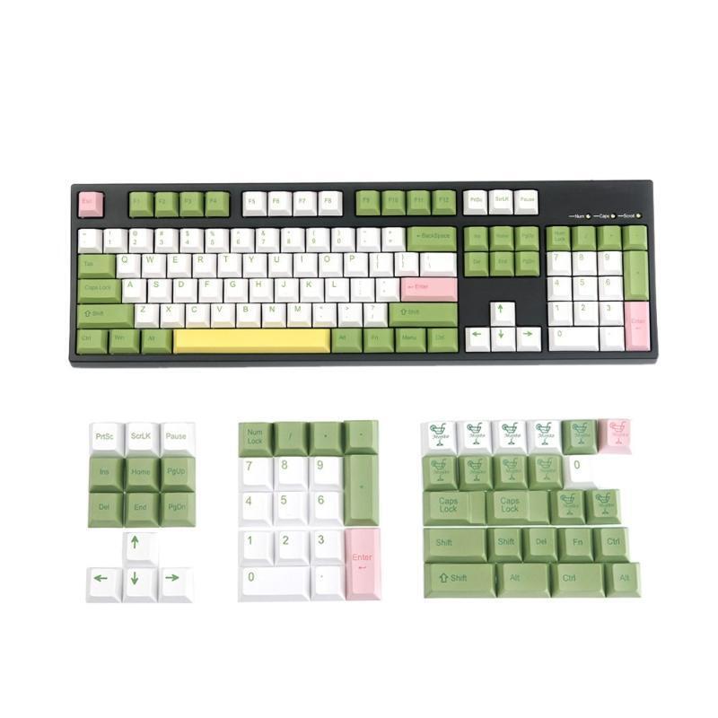 128Keys Cherry Profile Custom Keycap PBT Dye Sublimation for Mechanical Keyboard
