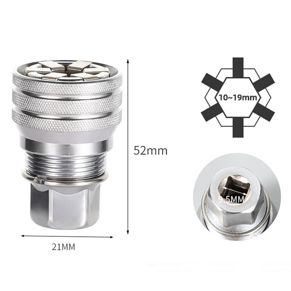 10-19mm Universal Multifunctional Adjustable Manual Socket Wrench Adapter