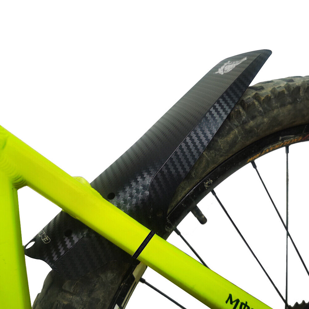 ENLEE 2pcs MTB Bicycle Front Rear Tire Folding Fenders Bike Mudguard Black