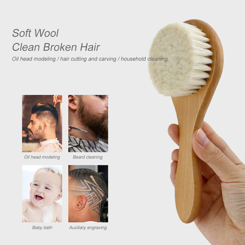 Baby Rubbing Artifact Wash Hair Beech Wool Brush Haircut Soft Cleaning