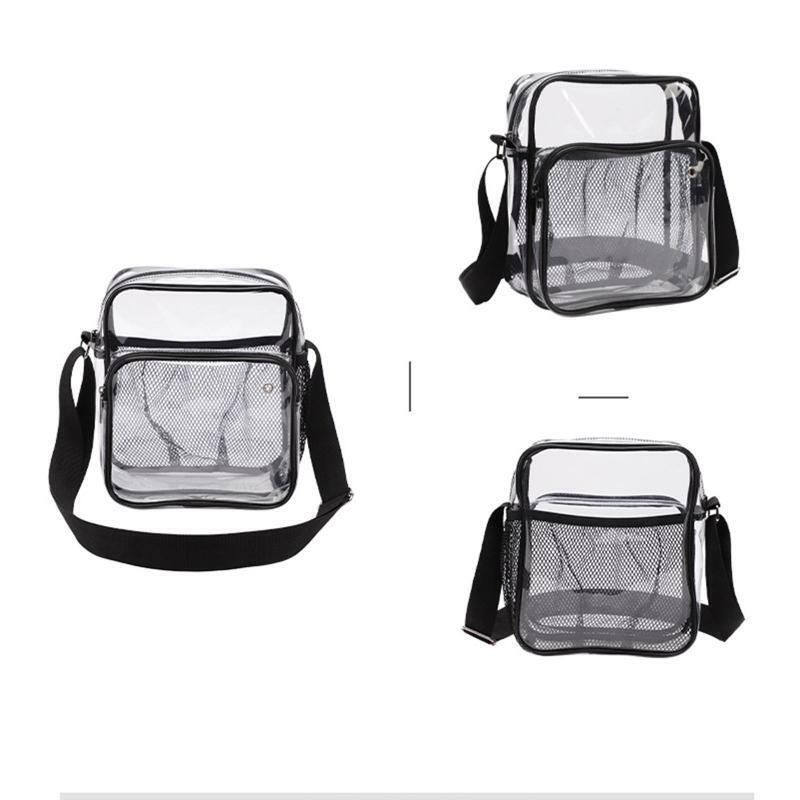 Women Transparent Clear Purse Girls Crossbody Shoulder Bags with Removable Strap
