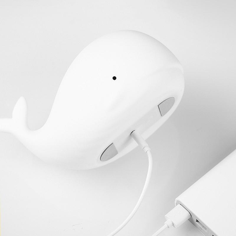 Whale Pat Lamp Night Lights with Tap Control Silicone Baby Lights Birthday Gifts