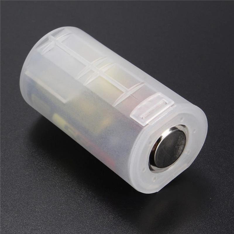 AA to D Size Battery Holder Converter Adapter Switcher Plastic Case Box Portable