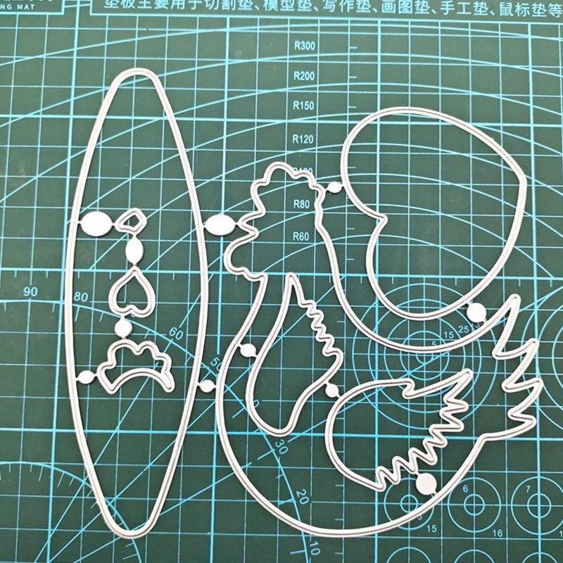 Animal Metal Die Cuts Chicken and Heart Carbon Steel Cutting Dies for Crafts