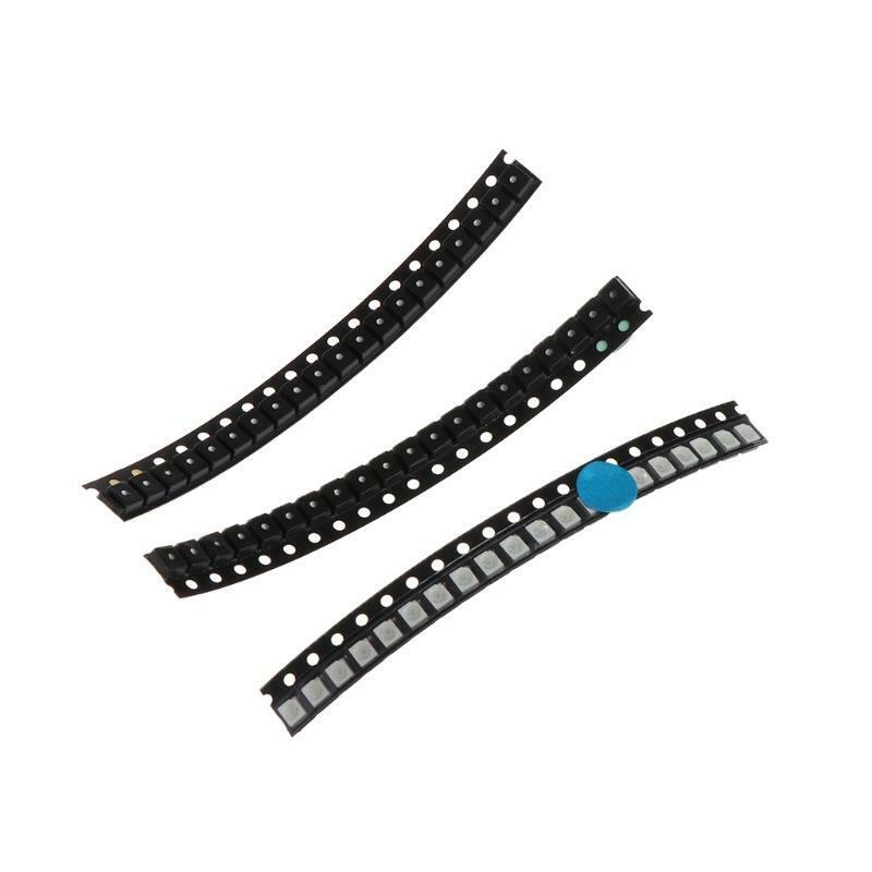 100 Pcs 5 Colors SMD 3528 1210 LED Light Red Green Blue Yellow White Assotment