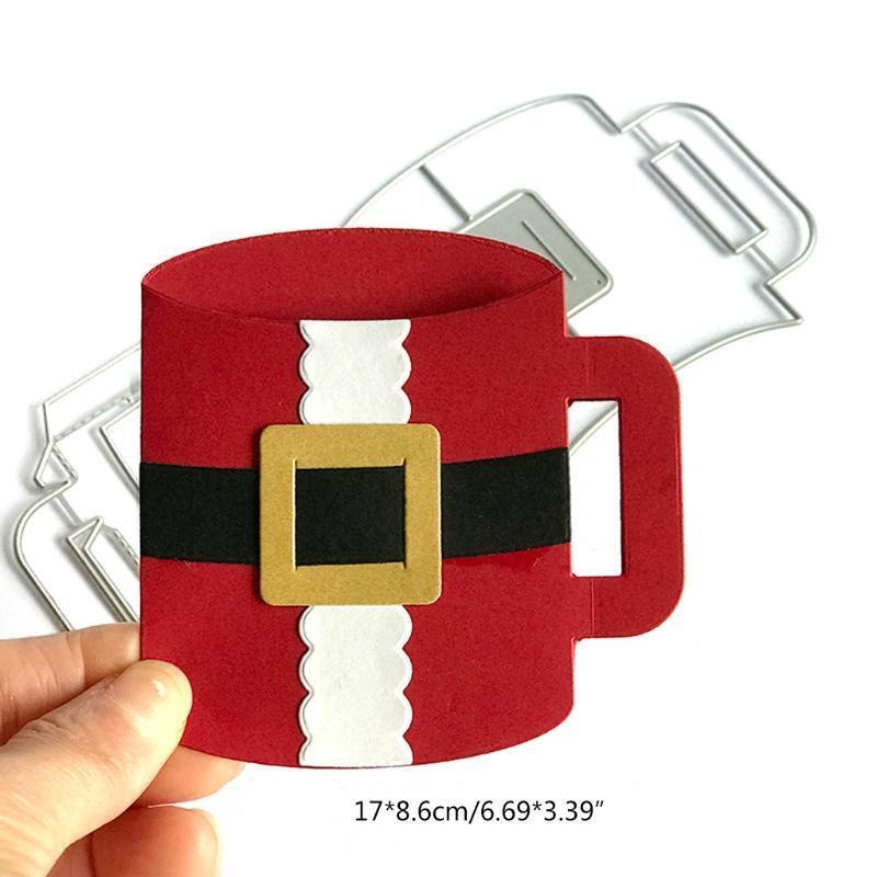 Christmas Mug Metal Cutting Dies Stencil DIY Scrapbooking Album Paper Card Mold