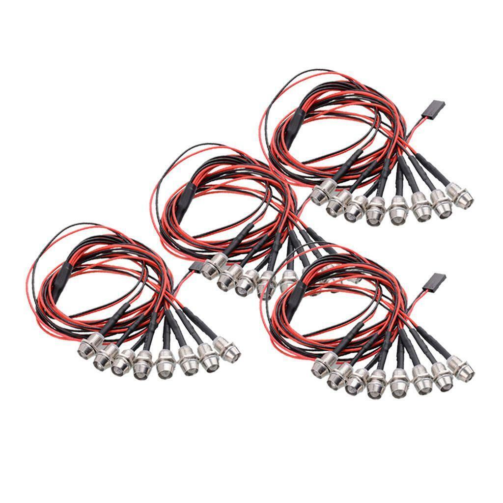 40pcs LED Lights Headlights /5 1/8 1/10 1/12 1/16  Car Truck
