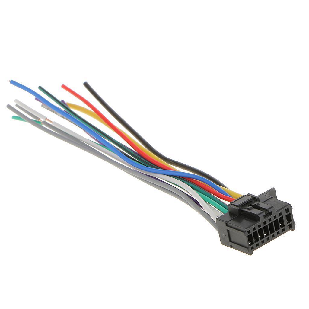 16Pin Wire Harness 6.3'' Car Stereo Audio Plug Connector for   2350
