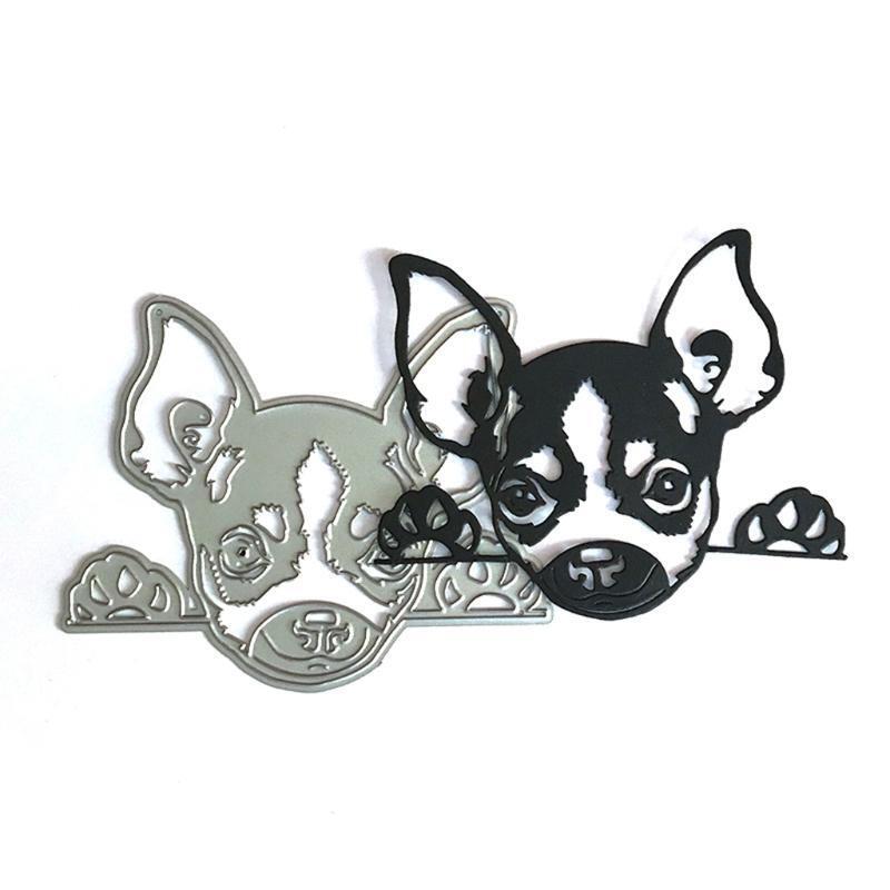 Puppy Dog Metal Cutting Dies Stencil Scrapbooking DIY Album Stamp Paper Emboss