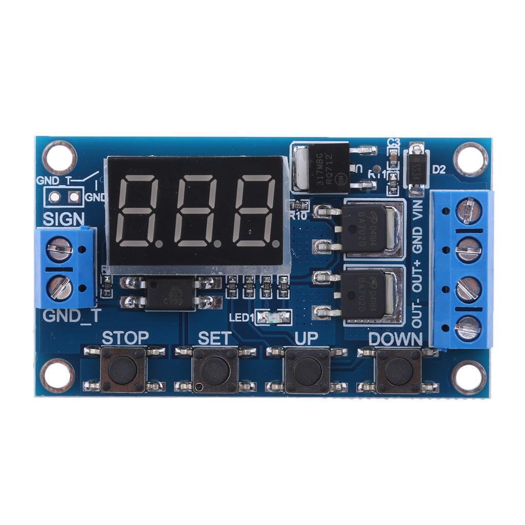 LED Digital Display Delay Timer Switch/ Relay Module DC5V~36V Adjustable New