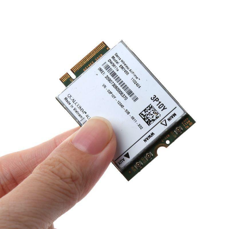 Wireless EM7455 Replacement DW5811e 3P10Y Qualcomm 4G LTE WWAN NGFF Module Card