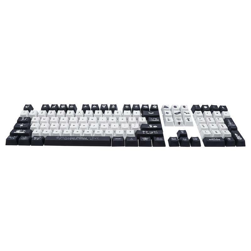 Custom Halloween Theme PBT Opaque Keycap Dye Sublimation OEM Profile 108 Key/Set