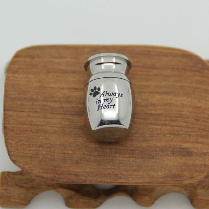 Pet Cremation Urns Stainless Steel Ash Memorial Container Dog Cat Perfect Restin