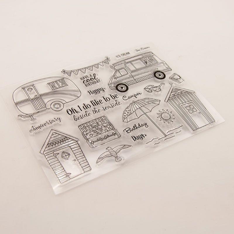 House Car Silicone Clear Seal Stamp DIY Scrapbooking Embossing Photo Album Decor