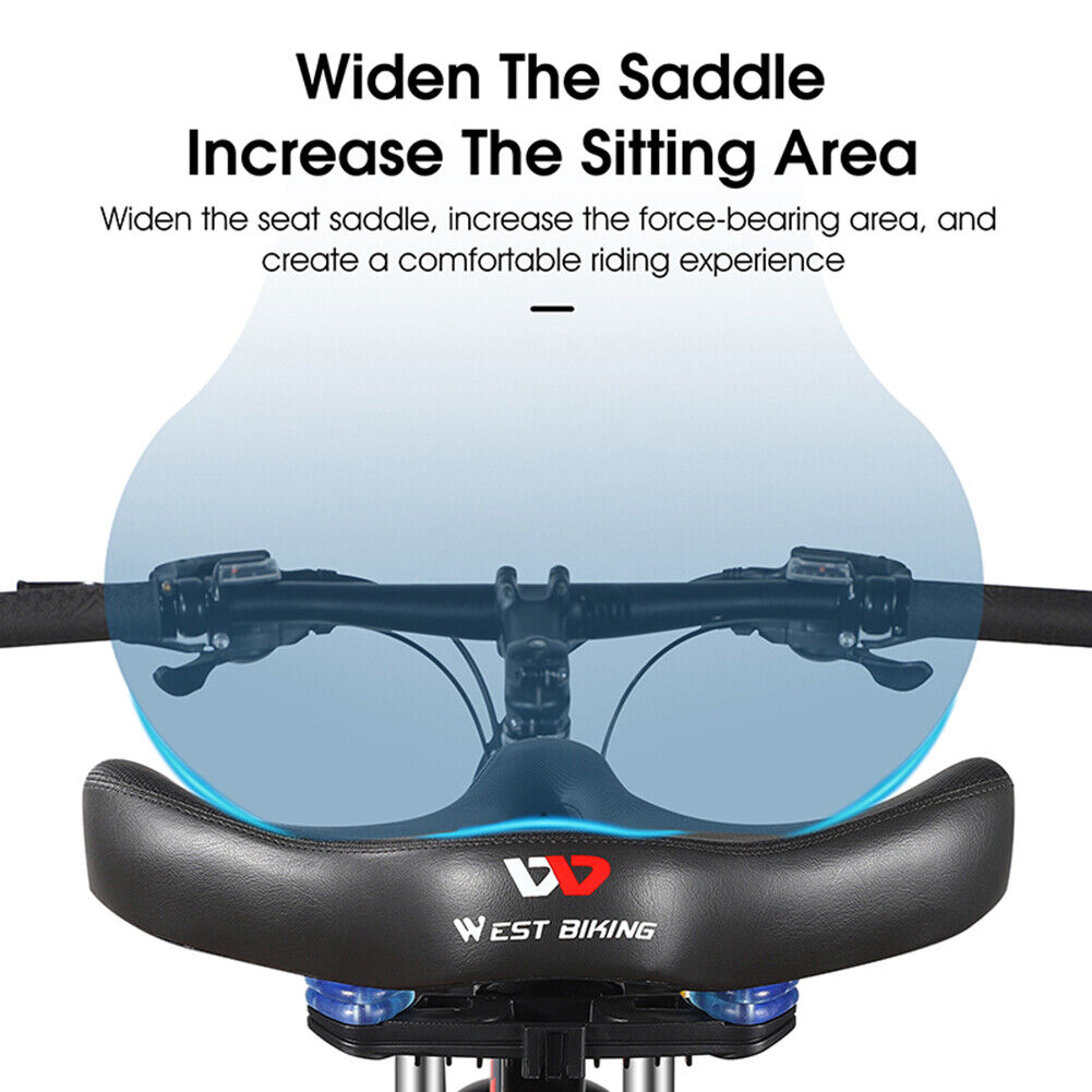 WEST BIKING Ergonomic Bicycle Widened Bike Saddle Waterproof Bike Cushion