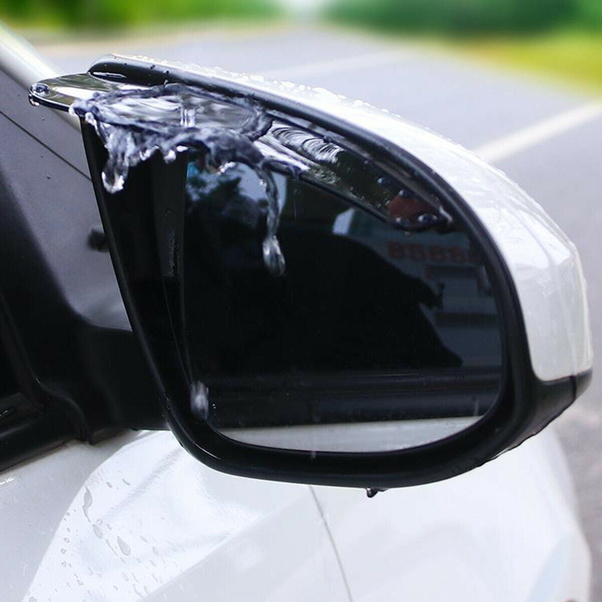 1 Pair Black Car Rear View Side Mirror Sun Visor Rain Board Eyebrow Guard Parts