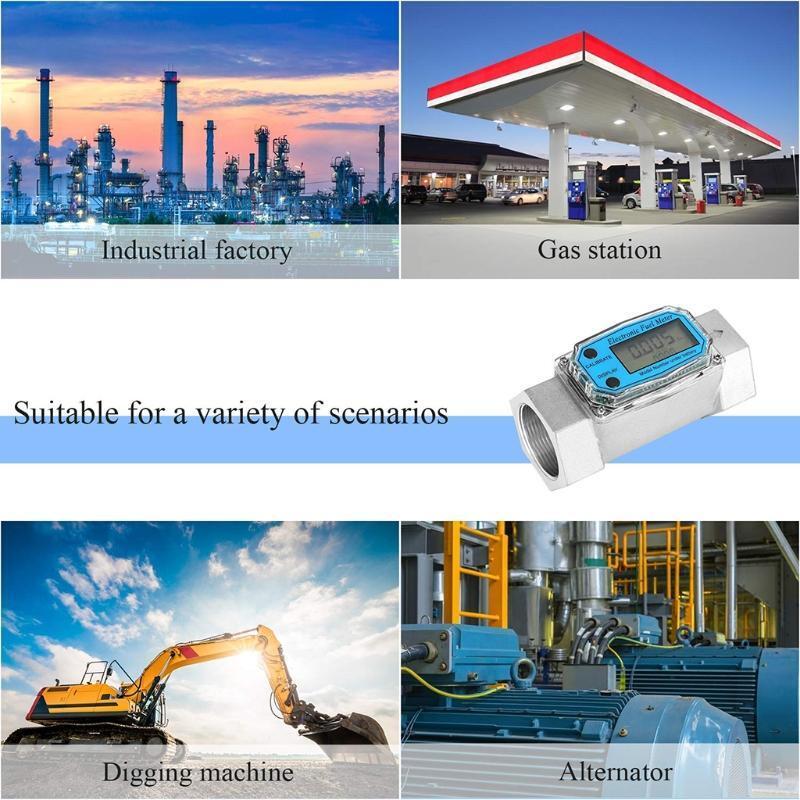 1" Meter Body for Flow Meter Metal Gas Oil Fuel Flowmeter Accessories Durable