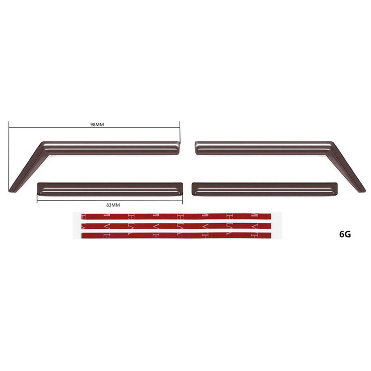 For DJ TRX-4 TRX4 Ford Bronco RC Car Sun Visor Shield Weather Rain Shield Parts