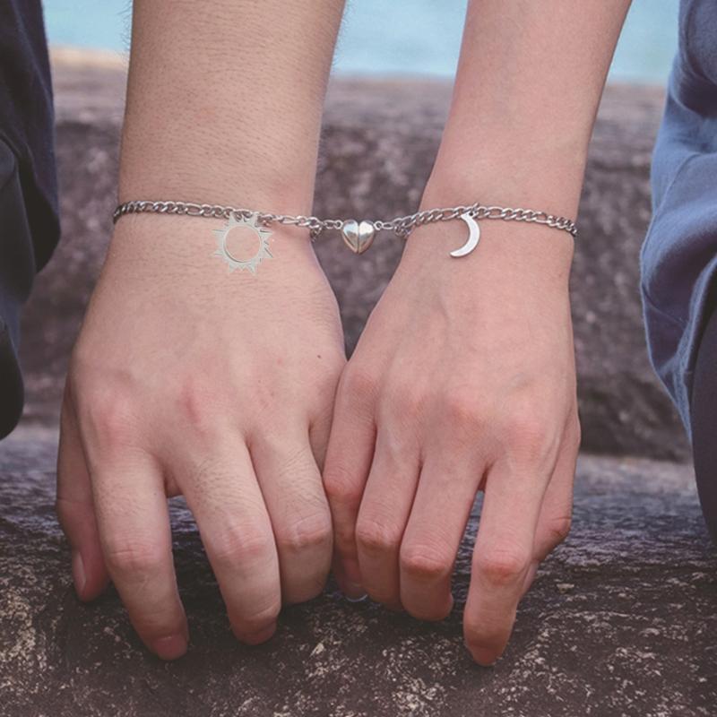 Couples Bracelets Magnet Attraction Relationship Matching Friendship Bracelets