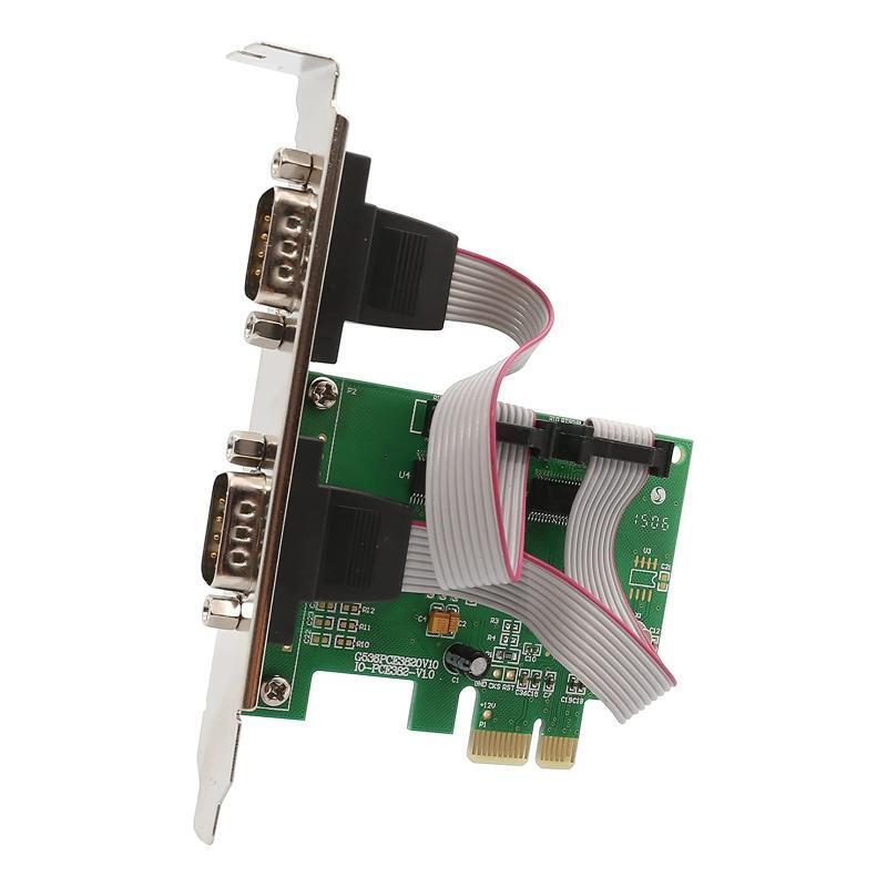PCI-E to Dual Serial Combo Card RS232 PCI Express PCIe Adapter Card 2.5Gb/s