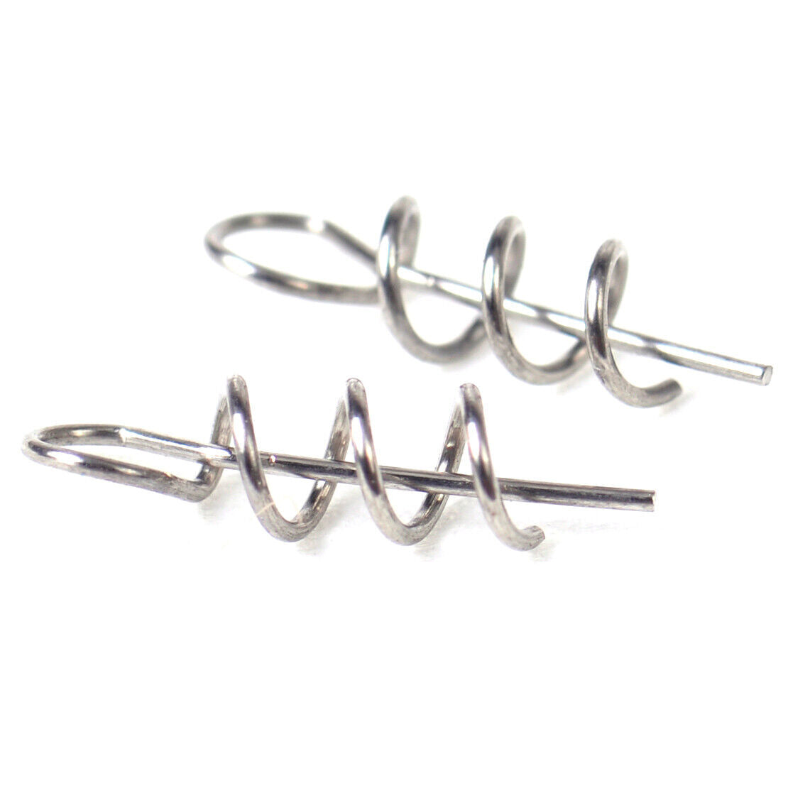 100 Fishing Soft Worm Bait Lure Spring Fixed Hook Pin Latch Twist Lock Needle Li
