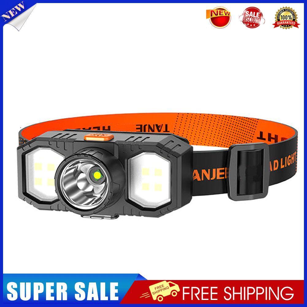 Waterproof LED Headlight USB Rechargeable XPE COB Fishing Headlamp Torch