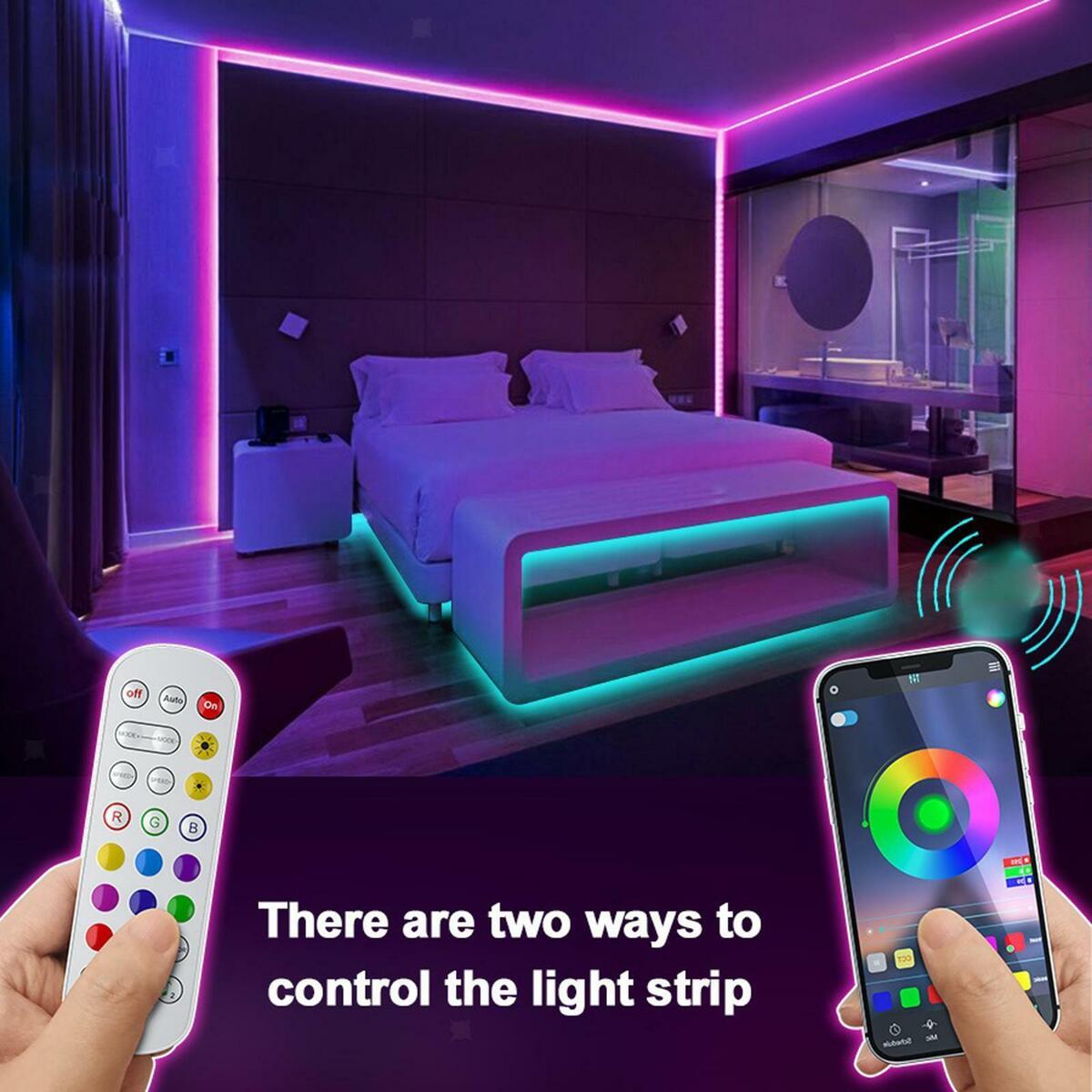 USB LED Strip Lamp 5M 5V 5W   Motion Sensor for Music TV