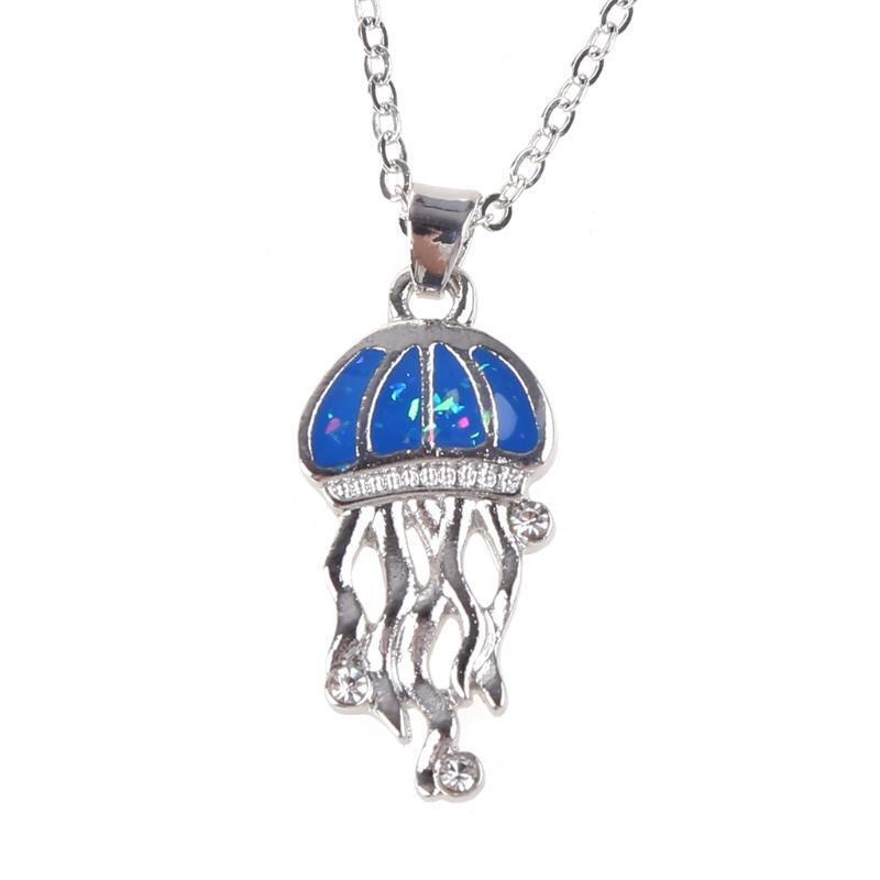 Jellyfish Necklace with Necklace Unique Gifts for Women Girlfriend Mom Jewelry