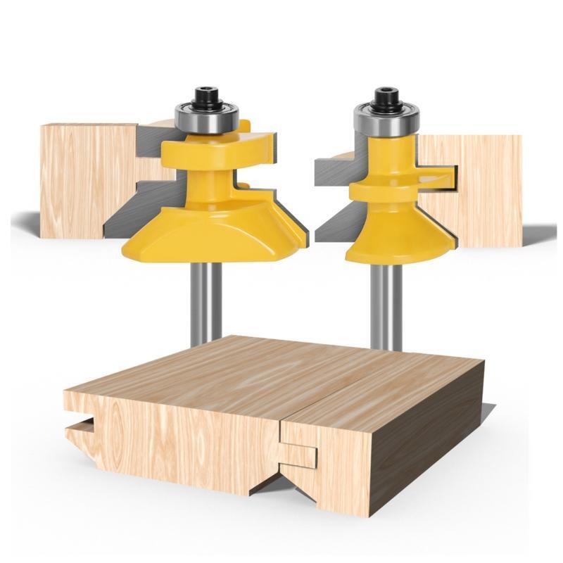 8mm 2 Pieces Router Bit  Milling Cutter Woodworking Cutters for Wood MDF