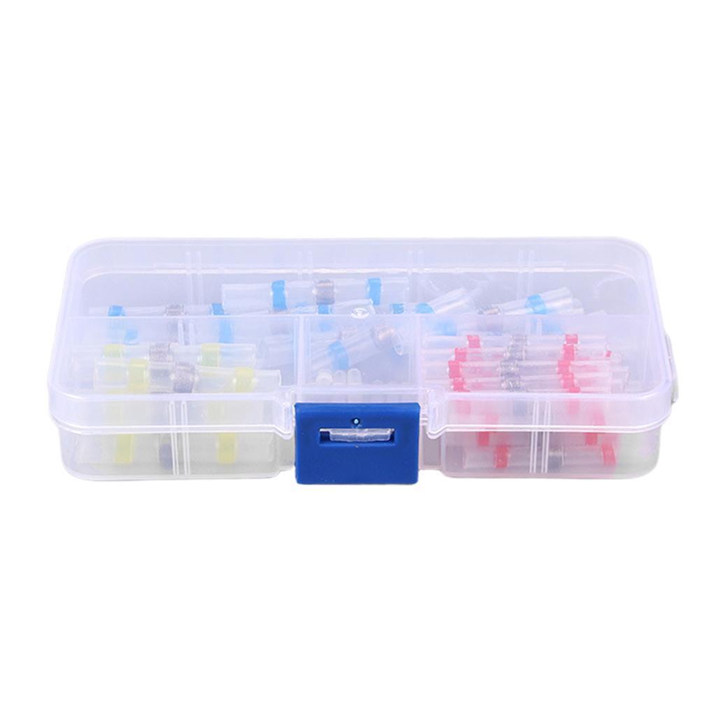 MagiDeal 50Packs Heat Shrink Tube  Terminal Connector to