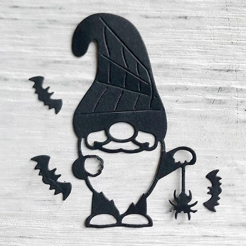 Halloween Gnome Metal Cutting Dies Stencil Scrapbook Album Paper Card Template
