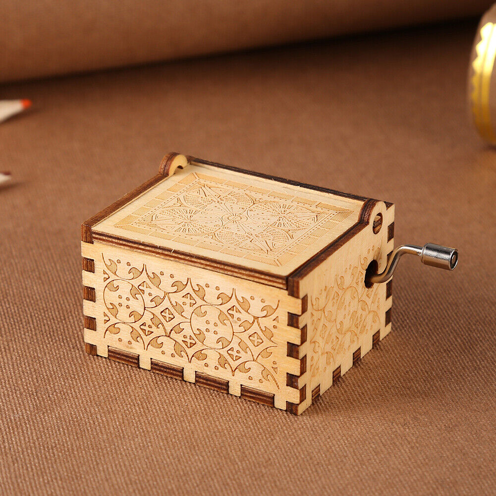A Letter to My Daughter Hand-cranked Wooden Music Box Melody Musical Gifts
