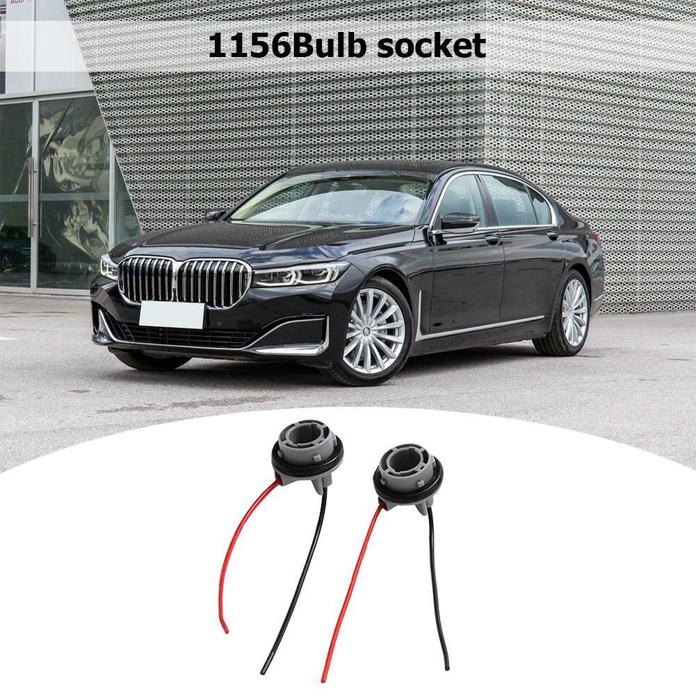 2pcs Car 1156 Bulb Holder Socket Adapter LED Side Light Wiring Connector