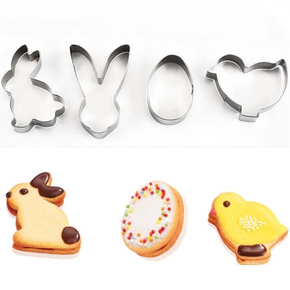 Rabbit Chick Easter Biscuit Mould Cookies Cutter Cake Mold Easter Egg
